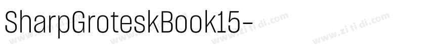 SharpGroteskBook15字体转换