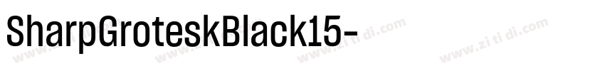SharpGroteskBlack15字体转换