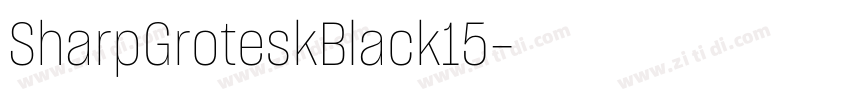 SharpGroteskBlack15字体转换