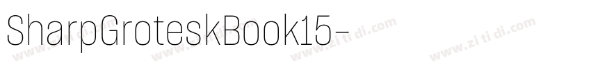 SharpGroteskBook15字体转换