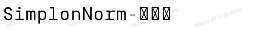 SimplonNorm字体转换
