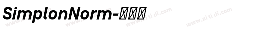 SimplonNorm字体转换
