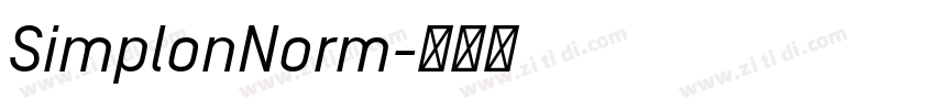 SimplonNorm字体转换