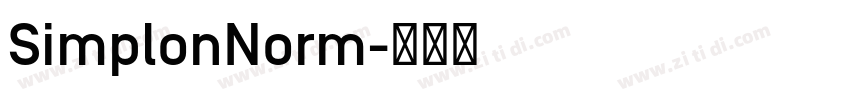 SimplonNorm字体转换