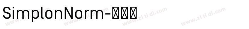 SimplonNorm字体转换