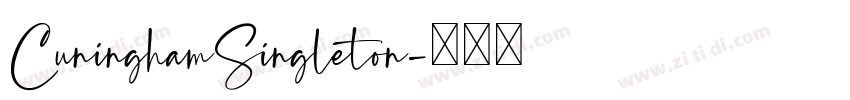 CuninghamSingleton字体转换