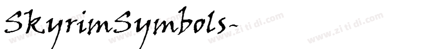 SkyrimSymbols字体转换