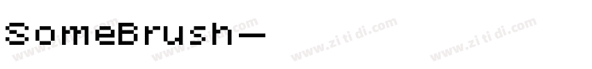 SomeBrush字体转换