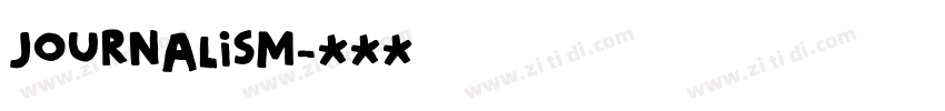 JOURNALISM字体转换