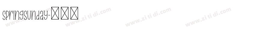 SpringSunday字体转换