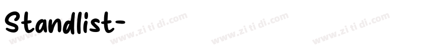 Standlist字体转换