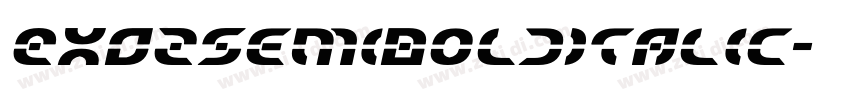 EXO2SemiBoldItalic字体转换