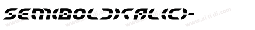 SemiBoldItalicI字体转换