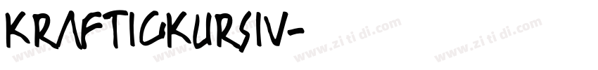 KraftigKursiv字体转换