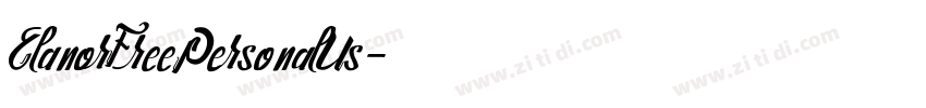 ElanorFreePersonalUs字体转换
