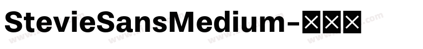 StevieSansMedium字体转换
