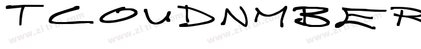 TCoudNmber字体转换