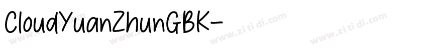 CloudYuanZhunGBK字体转换