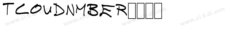 TCoudNmber字体转换