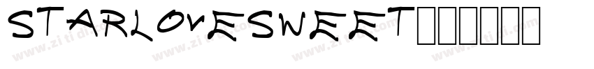 starlovesweet样品字体转换