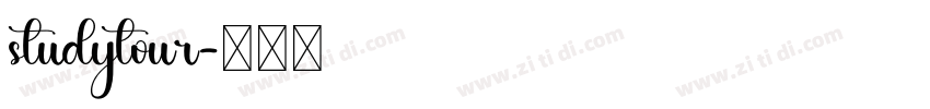 studytour字体转换