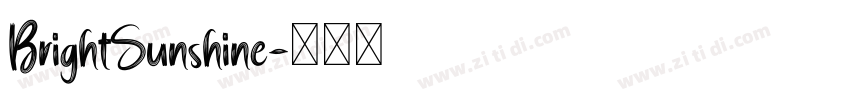 BrightSunshine字体转换