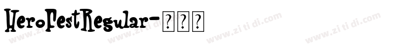 HeroFestRegular字体转换