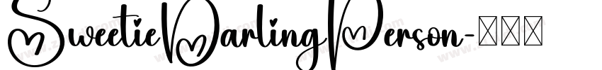 SweetieDarlingPerson字体转换
