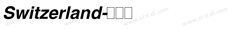 Switzerland字体转换