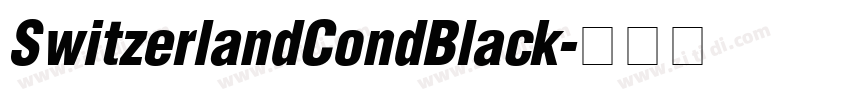 SwitzerlandCondBlack字体转换
