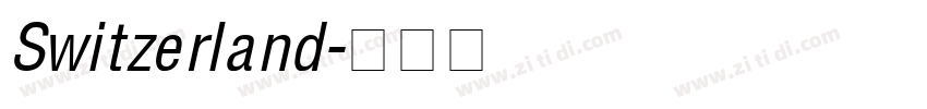 Switzerland字体转换
