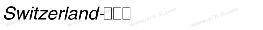 Switzerland字体转换