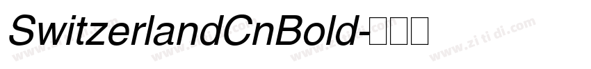 SwitzerlandCnBold字体转换
