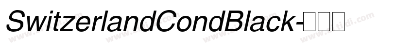 SwitzerlandCondBlack字体转换