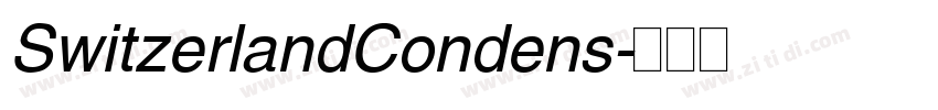 SwitzerlandCondens字体转换