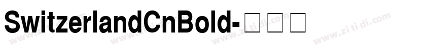 SwitzerlandCnBold字体转换