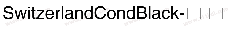 SwitzerlandCondBlack字体转换