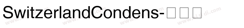 SwitzerlandCondens字体转换
