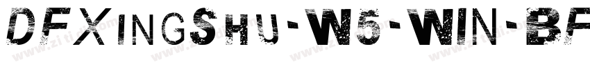 DFXingShu-W5-WIN-BF字体转换