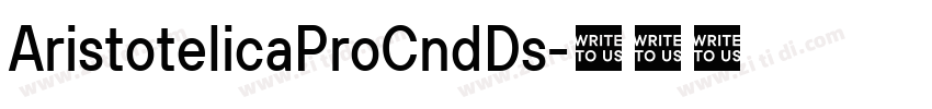 AristotelicaProCndDs字体转换