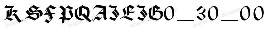KSFPQAJEJG0_30_00字体转换 KSFPQAJEJG0_30_00字体转换