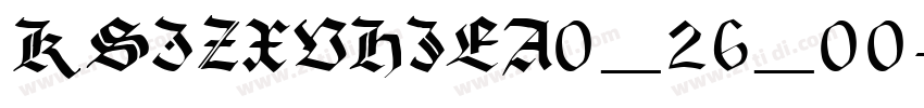 KSIZXVHJEA0_26_00字体转换