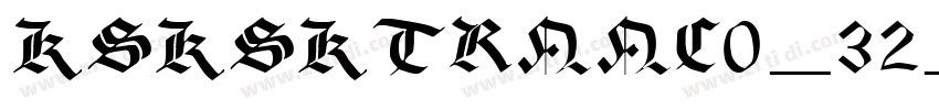 KSKSKTRNNC0_32_30字体转换