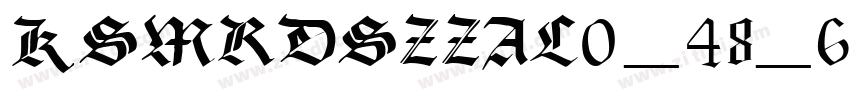 KSMRDSZZAL0_48_60字体转换