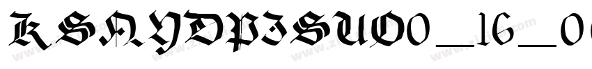 KSNYDPISUO0_16_00字体转换