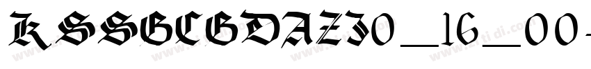 KSSGCGDAZJ0_16_00字体转换