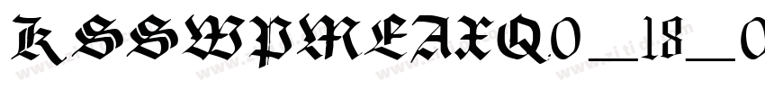 KSSWPMEAXQ0_18_00字体转换