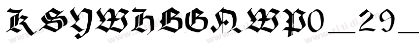 KSYWHBGNWP0_29_00字体转换