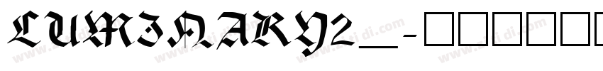 LUMINARY2_字体转换