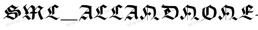 SML_ALLANDNONE字体转换